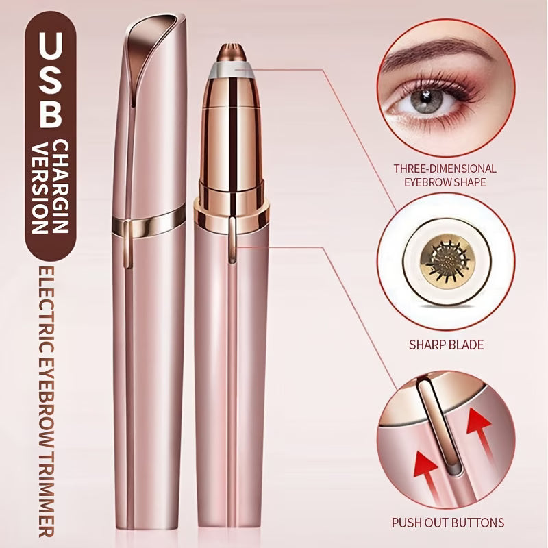 Rechargeable Electric Eyebrow Trimmer And Hair Removal Pen